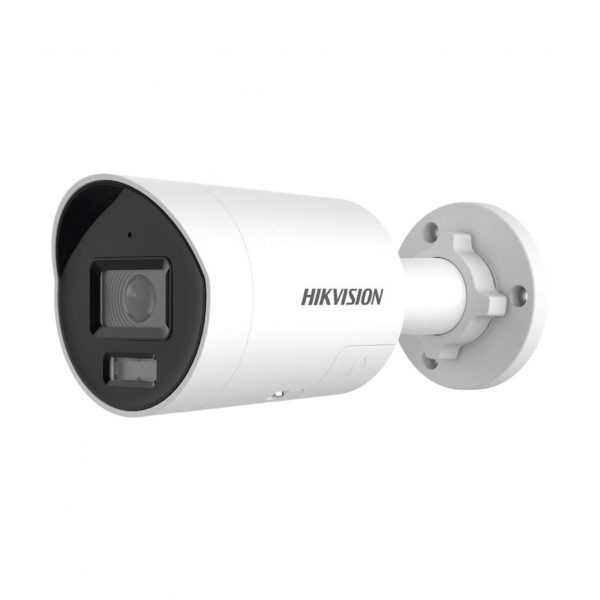 [Dual Light + ColorVu] Bala IP 8 Megapixel (4K) / Lente 2.8 mm / 40 mts IR + 40 mts Luz Blanca / Exterior IP67 / Luz Intermitente y Alerta de Audio / Micrófono Integrado / ACUSENSE (Filtro de Falsas Alarmas) / Metal / ACUSEARCH