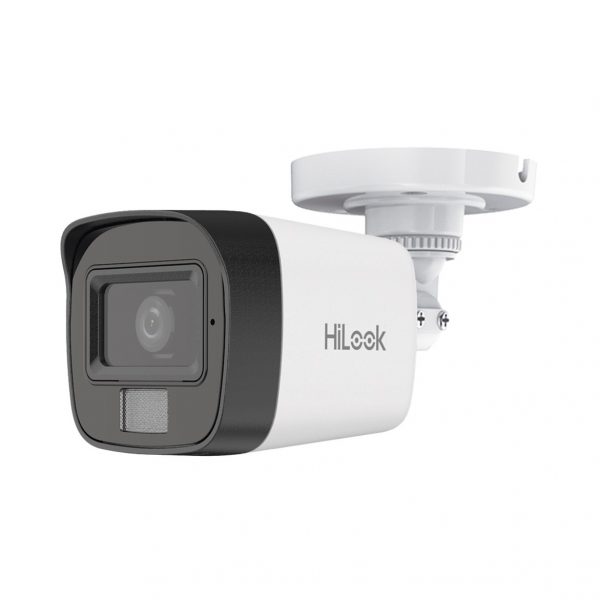 [Dual Light] Bala IP 4 Megapíxel / Lente 2.8 mm / Ángulo de visión 104° / 20 mts IR + 15 mts Luz Blanca / Micrófono Integrado / ACUSENSE Lite / Exterior IP67 / H.265+ / PoE / ONVIF / dWDR