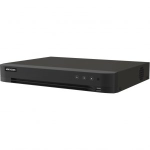 DVR 16 Canales TURBOHD + 16 Canales IP / 8 Megapíxel (4K) / Audio Bidireccional / ACUSENSE / Audio Bidireccional / 1 Bahía de Disco Duro / Salida de Video en Full HD / H.265+