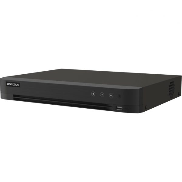 DVR 16 Canales TURBOHD + 16 Canales IP / 8 Megapíxel (4K) / Audio Bidireccional / ACUSENSE / Audio Bidireccional / 1 Bahía de Disco Duro / Salida de Video en Full HD / H.265+