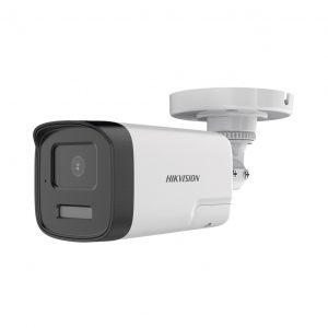 [Audio Bidireccional + Dual Light + ColorVu] Bala TURBOHD 4K (8 Megapíxel) / Lente 2.8 mm / 40 mts IR EXIR + 40 mts Luz Blanca / Micrófono y Bocina Integrado / Exterior IP67 / Metal / dWDR