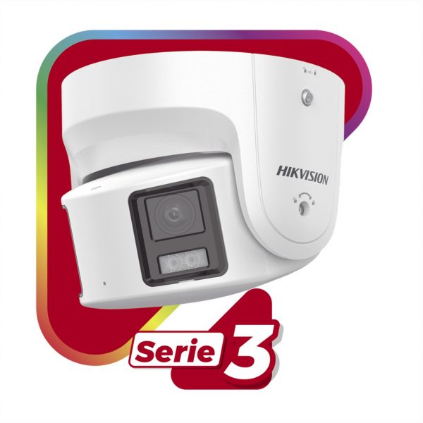 [ PROTECCIÓN ACTIVA] Turret IP Panorámica 8 Megapixel / 180° / Imagen a Color 24/7 / PoE / WDR 130° / IP67 / ACUSENSE / Protección Activa (Luz Estroboscópica y Alarma Audible) / MicroSD - Imagen 2