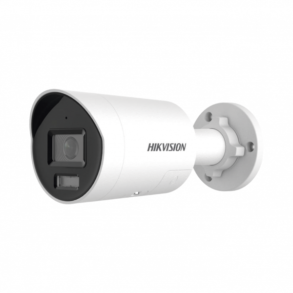 [Dual Light + ColorVu 3.0 + HikAI] Bala IP 8 megapíxel / Lente 2.8 mm / 40 mts IR + Luz Blanca / 2 Micrófonos Integrados / Exterior IP67 / Estrobo Luz Blanca / WDR 130 dB / ACUSENSE 3.0 / Metal / NEMA 4X / ACUSEARCH