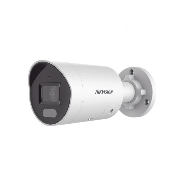 [Dual Light + ColorVu] Bala IP 4 Megapíxel / Lente 2.8 mm / 40 mts IR + 40 mts Luz Blanca / Micrófono Integrado / Exterior IP67 / WDR 130 dB / Video analíticos (Filtro de Falsas Alarmas) / Captura Facial / PoE / ACUSEARCH