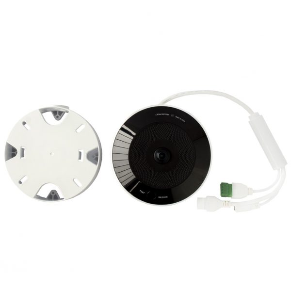 (HikFire) Mini Fisheye IP 4 Megapíxel con Detector de Humo Puntual / Autónomo / Entrada y Salida de Alarma / 15 mts IR / PoE / WDR 120 dB / Alarma de 85 dB / MicroSD 128GB / Compatible con Hik-Connect - Imagen 4