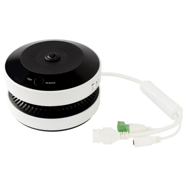 (HikFire) Mini Fisheye IP 4 Megapíxel con Detector de Humo Puntual / Autónomo / Entrada y Salida de Alarma / 15 mts IR / PoE / WDR 120 dB / Alarma de 85 dB / MicroSD 128GB / Compatible con Hik-Connect - Imagen 5