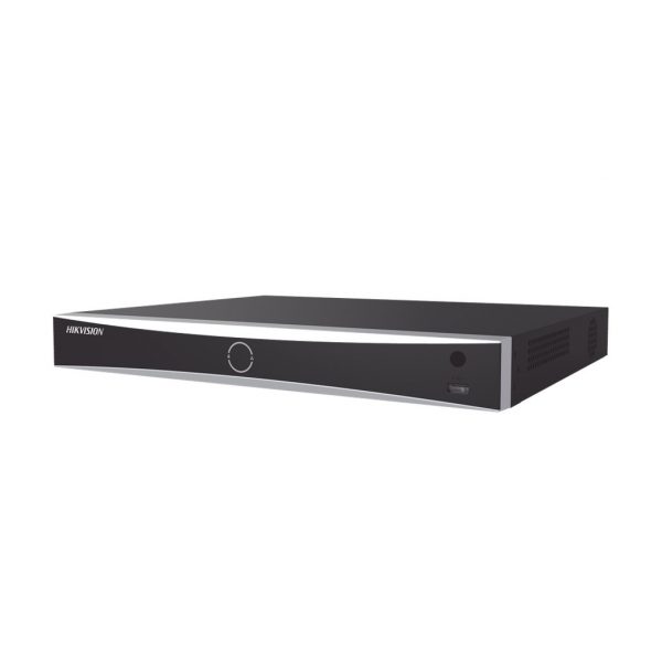 [Acusearch] NVR 12 Megapíxel (4K) / 32 canales IP / 16 Puertos PoE+ / Reconocimiento Facial / AcuSense (Evita Falsas Alarmas) / 2 Bahías de Disco Duro / HDMI en 4K / Alarmas I/O / 300 Metros PoE Modo Extendido