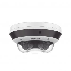 PanoVu Series / Vista Panorámica 360º / 4 Lentes Mot. 2.8 a 12 mm (4 Megapixel por Lente) / 16 Megapixel en Total / WDR 120 dB / DARKFIGHTER / Exterior IP67 / IK10 / PoE+ / 30 mts IR / Micro SD