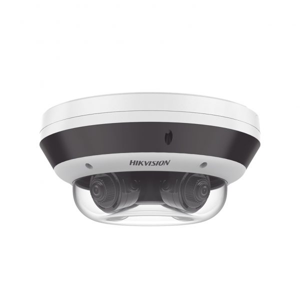 PanoVu Series / Vista Panorámica 360º / 4 Lentes Mot. 2.8 a 12 mm (4 Megapixel por Lente) / 16 Megapixel en Total / WDR 120 dB / DARKFIGHTER / Exterior IP67 / IK10 / PoE+ / 30 mts IR / Micro SD