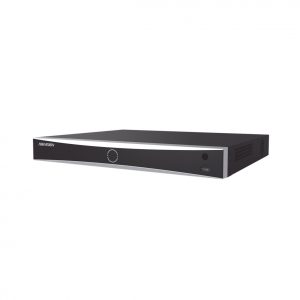 NVR 12 Megapíxel (4K) / 16 canales IP / AcuSense (Evita Falsas Alarmas) / Reconocimiento Facial / 2 Bahías de Disco Duro / HDMI en 4K / Sin Puertos PoE+ / Alarmas I/O