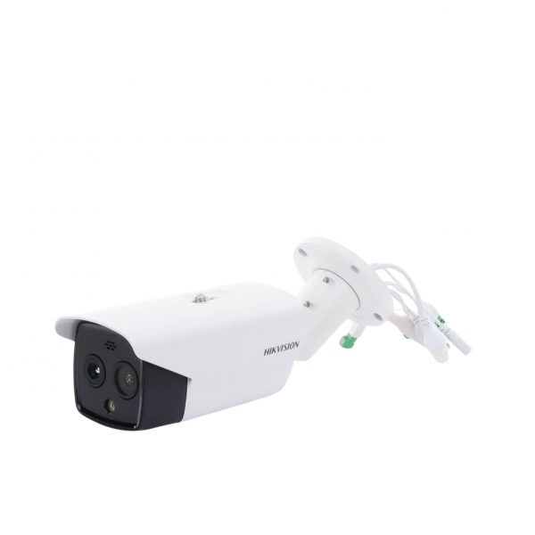 Bala IP Dual / Térmica 6.9 mm (256 x 192) / Óptico 6.4 mm (4 Megapíxel) / 30 mts IR / Exterior IP67 / PoE / Termométrica / Detección de Temperatura / Sirena y Luz Intermitente Integrada / Micro SD - Imagen 2