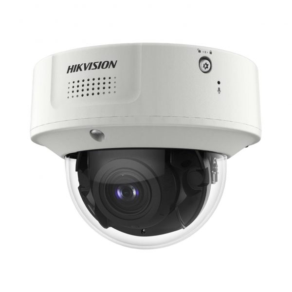 Domo IP 4 Megapíxel / Lente Mot. 2.8 a 12 mm 2 / 40 mts IR EXIR / 2 Analíticos simultáneos / DeepinView / 2 Micrófonos Integrados / IP67 / IK10 / H.265+ / WDR 150 dB / Captura Facial / Búsqueda por Atributos /