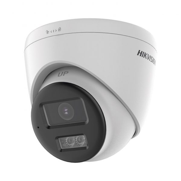 [Audio Bidireccional + Dual Light + ColorVu] Turret TURBOHD 4K (8 Megapíxel) / Lente 2.8 mm / 40 mts IR EXIR + 40 mts Luz Blanca / Micrófono y Bocina Integrado / Exterior IP67 / dWDR