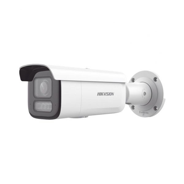 [Dual Light + 2 Micrófonos Integrados] Bala IP 6 Megapixel / Lente Mot. 2.8 a 12 mm / 60 mts Luz Blanca + 60 mts IR / Exterior IP67 / IK10 / WDR 120 dB / PoE+ / ACUSENSE / Alarmas I/O / Micro SD / ONVIF / Metal / ACUSEARCH
