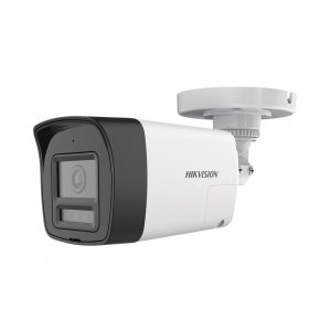 [Audio Bidireccional + Dual Light + ColorVu] Bala TURBOHD 4K (8 Megapíxel) / Lente 2.8 mm / 30 mts IR EXIR + 20 mts Luz Blanca / Micrófono y Bocina Integrado / Exterior IP67 / Metal / dWDR