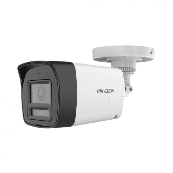 [Audio Bidireccional + Dual Light + ColorVu] Bala TURBOHD 4K (8 Megapíxel) / Lente 2.8 mm / 30 mts IR EXIR + 20 mts Luz Blanca / Micrófono y Bocina Integrado / Exterior IP67 / Metal / dWDR