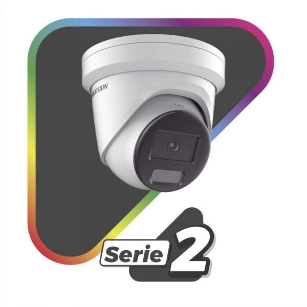 [Dual Light + ColorVu] Turret IP 8 Megapíxel / Lente 2.8 mm / 40 mts IR + 40 mts Luz Blanca / micrófono Integrado / Exterior IP67 / WDR 130 dB / Video analíticos (Filtro de Falsas Alarmas) / Captura Facial / ACUSEARCH - Imagen 2