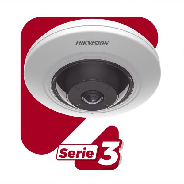 Mini Fisheye IP 5 Megapíxel / Panorámica 180° - 360° / 8 mts IR / Interior / PoE / HEOP / ACUSENSE / Detección Facial / Micrófono Integrado - Imagen 2
