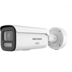 [Dual Light + ColorVu 3.0 + HikAI] Bala IP 4 Megapíxel / Lente Mot. 2.8 a 12 mm / 60 mts IR + Luz Blanca / Exterior IP67 / WDR 130 dB / ACUSENSE 3.0 / Microfono Integrado / Metal / NEMA 4X / ACUSEARCH