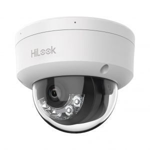 [Dual Light] Domo IP de 2 Megapíxel (1080p) / Lente 2.8 mm / 20 mts IR + 15 mts Luz Blanca / Micrófono Integrado / ACUSENSE Lite / Uso en interior / PoE / dWDR / H.265+ / ONVIF