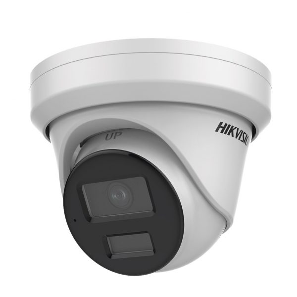 Turret IP 8 Megapíxel (4K) / Lente 2.8 mm / 40 mts IR / Exterior IP67 / Micrófono Integrado / DARKFHGITER / Alarmas y Audio I/O / PoE / ONVIF / Micro SD / 4 Analíticos: AcuSense, Deteccion Facial, Conteo de Personas por Cruce y Zona