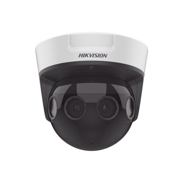 PanoVu Series / Vista Panorámica 180° / 8 Megapíxel en Total / 4 Lentes 2.8 mm (2 Megapíxel) / 20 mts IR EXIR / Exterior IP67 / IK10 / 12 Vcc / PoE+ / MicroSD