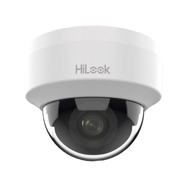 HiLook Series / Domo IP 2 Megapíxel (1080p) / Lente 2.8 mm (Gran Angular) / 20 mts IR / Interior / PoE / dWDR / H.265+ / ONVIF