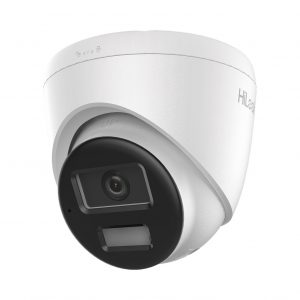 [Dual Light] Turret IP de 2 Megapíxel / Lente 2.8 mm / Ángulo de visión 101° / 20 mts IR + 15 mts Luz Blanca / Micrófono Integrado / ACUSENSE Lite / Exterior IP67 / PoE / dWDR / H.265+ / ONVIF