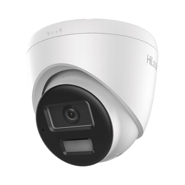 [Dual Light] Turret IP de 2 Megapíxel / Lente 2.8 mm / Ángulo de visión 101° / 20 mts IR + 15 mts Luz Blanca / Micrófono Integrado / ACUSENSE Lite / Exterior IP67 / PoE / dWDR / H.265+ / ONVIF