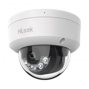 [Dual Light] HiLook Series / Domo IP de 4 Megapíxel / Uso en interior / Lente 2.8 mm / 20 mts IR + 20 mts Luz Blanca / Micrófono Integrado / ACUSENSE Lite / PoE / dWDR / H.265+ / ONVIF
