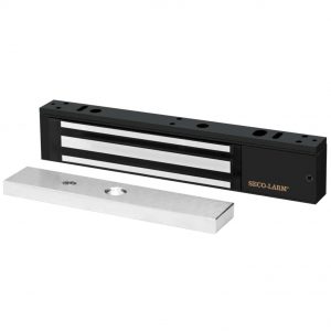 Chapa Magnética 600 Lbs / Led de Estatus / Color Negro / Libre de Magnetismo Residual / Sensor de Adherencia / Diseño Elegante