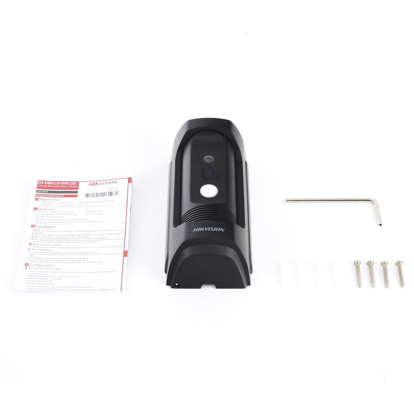 Frente de Calle IP 2 Megapíxel / Uso Rudo / Antivandálico IK09 y Exterior IP65 / PoE Estándar / 3 mts IR / Compatible con Monitor IP HIKVISION o Llamada Directo a App - Imagen 2