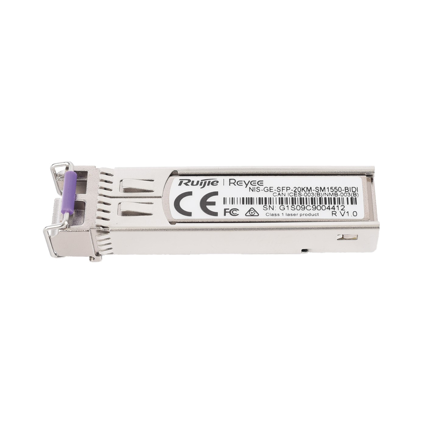 Transceptor Industrial BIDI Monomodo SFP 1G (Lado B), hasta 20 Kilómetros, TX 1550 / RX 1310, soporta Temperaturas de -40° a 85° C
