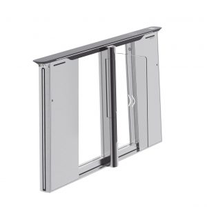 Torniquete con Reconocimiento Facial y Lector QR Embebidos / IZQUIERDO / 100 mil usuarios / Carril de 90 Cms / Requiere Torniquete Derecho