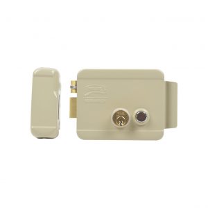 Cerradura Eléctrica / Incluye Llave /Con Botón integrado / Izquierda / Exterior