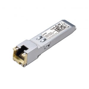 Transceptor mini-GBIC SFP+ RJ45 / Admite 10GBASE-T, 5GBASE-T, 2.5GBASE-T, 1000BASE-T y 100BASE-TX / Distancia Hasta 30 metros / Conector RJ45 (10G)