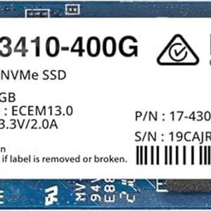 SSD NVMe M.2 SNV3410/3510 | SSD 400GB | Alto Rendimiento 400000 IOPS Lectura | 70000 IOPS Escritura | Resistencia 1022 TBW | Protección de Datos Integral | Análisis de Vida Útil | Diseñada para Sistemas Synology.