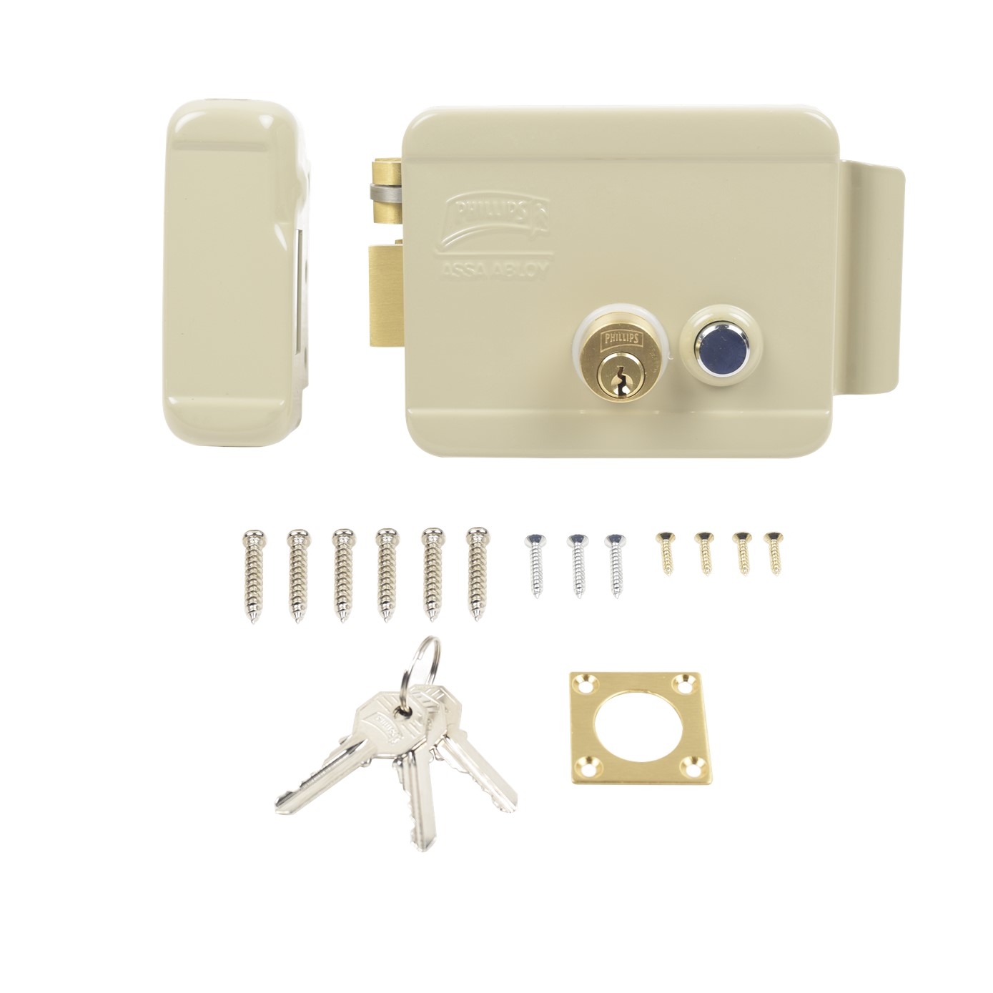 Cerradura Eléctrica / Incluye Llave /Con Botón integrado / Izquierda / Exterior - Imagen 3