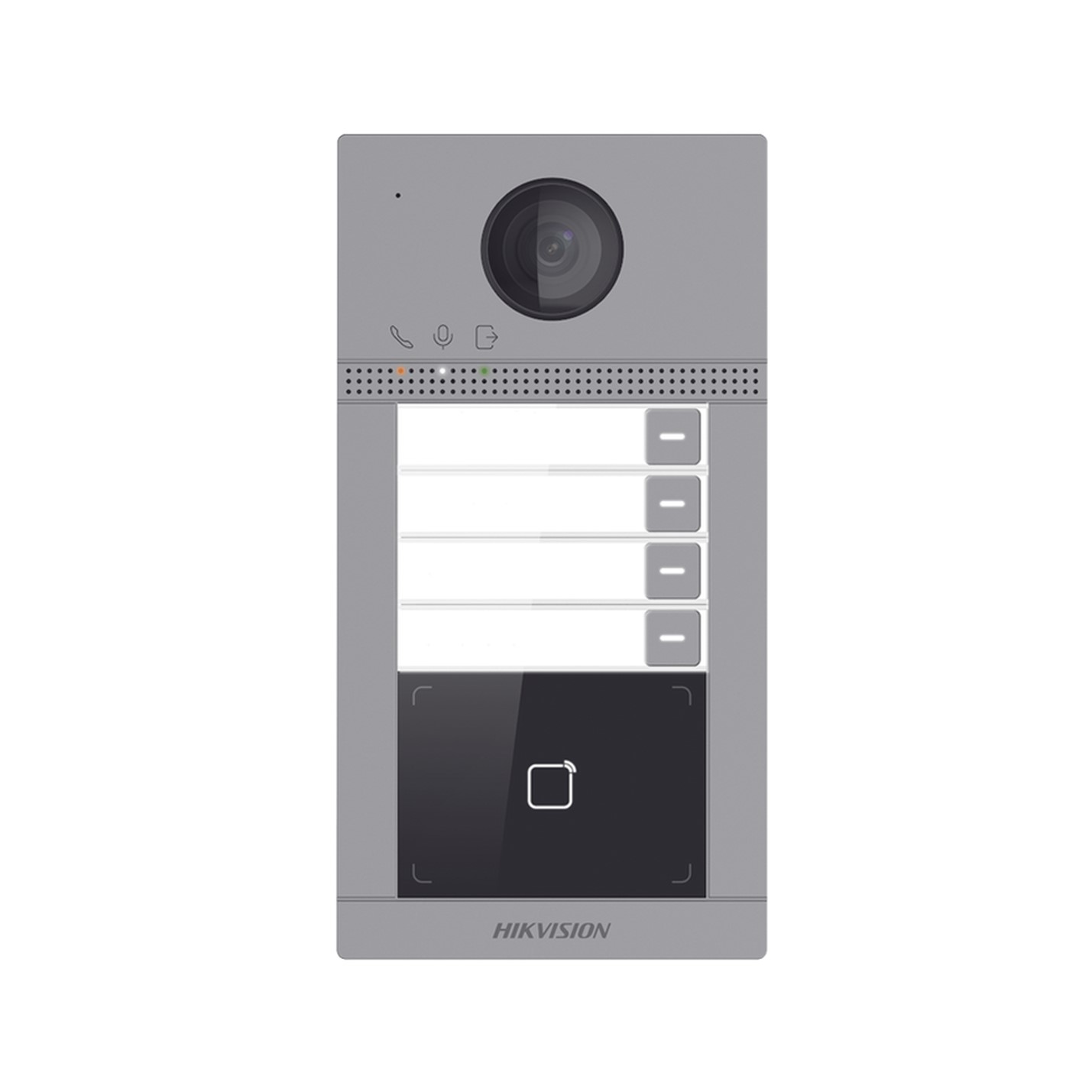 Videoportero IP 2 Megapíxel / Llamada y Apertura Remota desde App Hik-Connect (Requiere monitor) / PoE / Exterior IP65 + Antivandálico IK08 / 4 Departamento / Apertura con Tarjeta / Soporta 2 Puertas y hasta 6 Monitores - Imagen 2