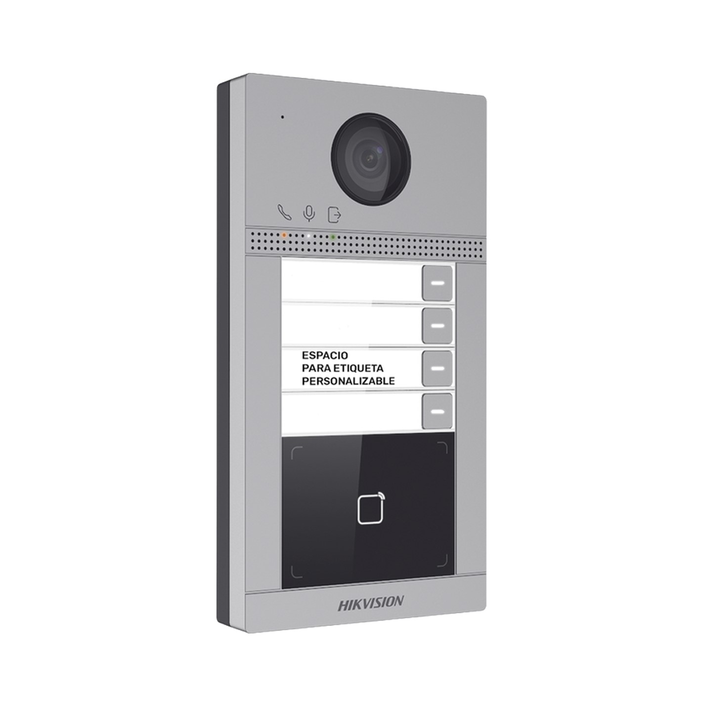 Videoportero IP 2 Megapíxel / Llamada y Apertura Remota desde App Hik-Connect (Requiere monitor) / PoE / Exterior IP65 + Antivandálico IK08 / 4 Departamento / Apertura con Tarjeta / Soporta 2 Puertas y hasta 6 Monitores - Imagen 3