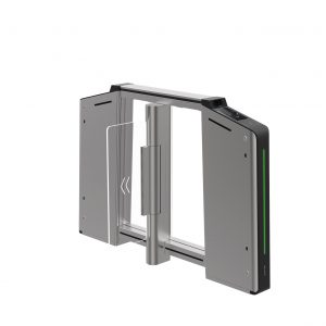 Torniquete Inteligente DERECHO con Reconocimiento Facial Incluido / 12,000,000 MCBF / 20 Pares de IR para Detección de Peatón / Controlador Incluido / Acero Inoxidable SUS304 / Carril de 65 cms