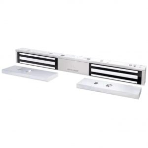 Chapa Magnética Doble 600 Lbs por Lado / Led de Estado / Libre de Magnetismo Residual / Sensor de Adherencia / UL