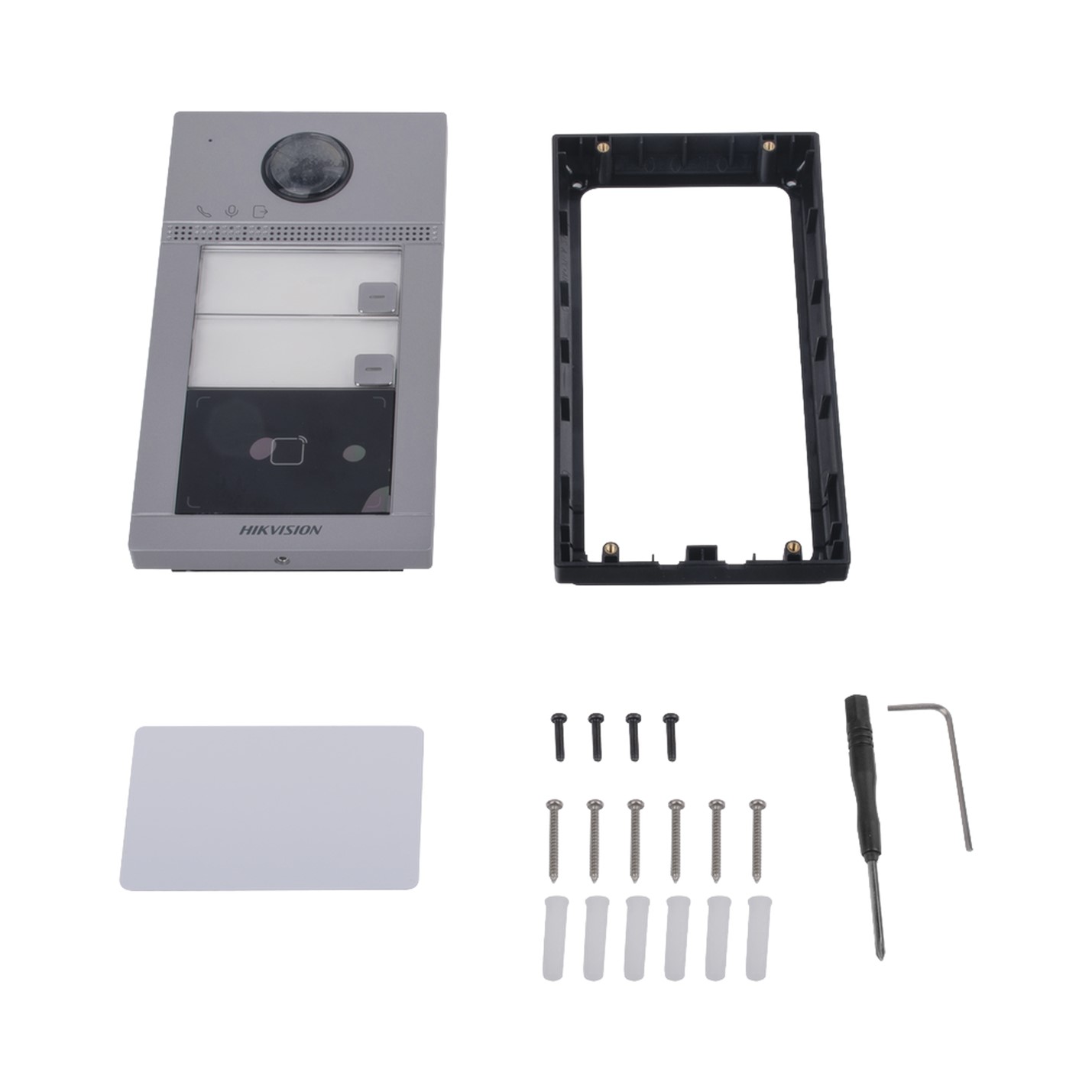 Videoportero IP 2 Megapíxel / Llamada y Apertura Remota desde App Hik-Connect (requiere monitor) / PoE / Exterior IP65 + Antivandálico IK08 / 2 Departamentos / Apertura con Tarjeta / Soporta 2 Puertas y hasta 6 Monitores - Imagen 4