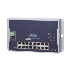 Switch Industrial Administrable Capa 2 de Pared,16 Puertos PoE 802.3at Gigabit y 2 Puertos SFP