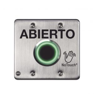 Interruptor IR NoTouch® de Acero Inoxidable, Salida Doble, ABIERTO