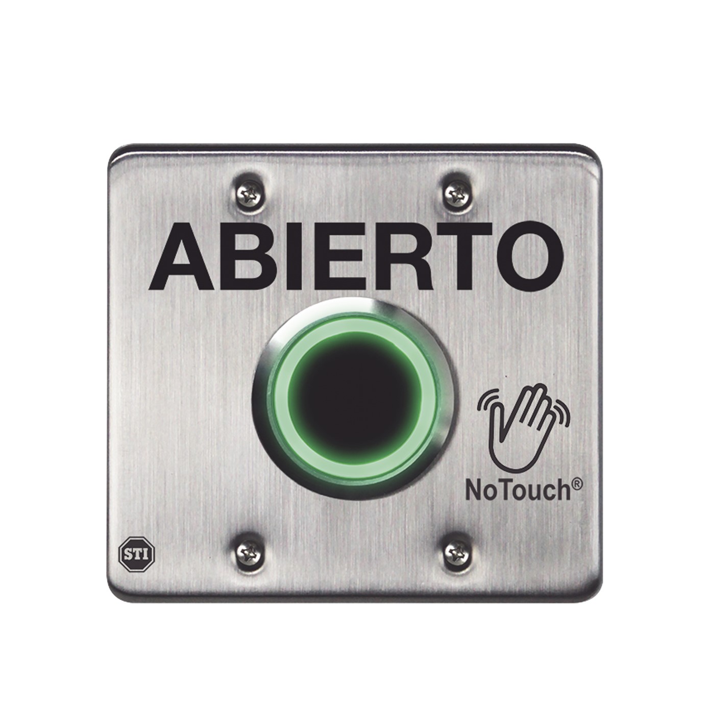 Interruptor IR NoTouch® de Acero Inoxidable, Salida Doble, ABIERTO