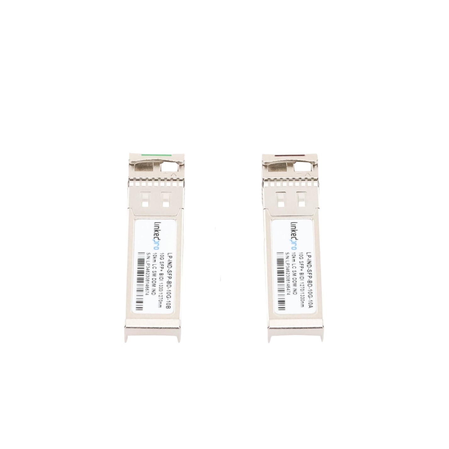 Transceptores Ópticos Industriales Bidireccionales SFP+ (Mini-Gbic) / Monomodo 1270 & 1330 nm / 10 Gbps / 10GBASE / Conector LC/UPC Simplex / DDM / Hasta 10 km / 2 Piezas - Imagen 4