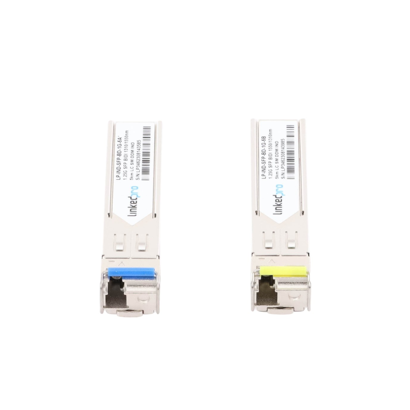 Transceptores Ópticos Industriales Bidireccionales SFP (Mini-Gbic) / Monomodo 1310 & 1550 nm / 1.25 Gbps / 1000BASE-BX / Conector LC/UPC Simplex / DDM / Hasta 5 km / 2 Piezas - Imagen 4