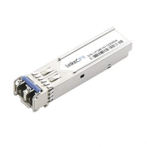 Transceptor Óptico Industrial SFP (Mini-Gbic) / Monomodo 1310 nm / 1.25 Gbps / 1000BASE / Conectores LC/UPC Dúplex / DDM / Hasta 3 km