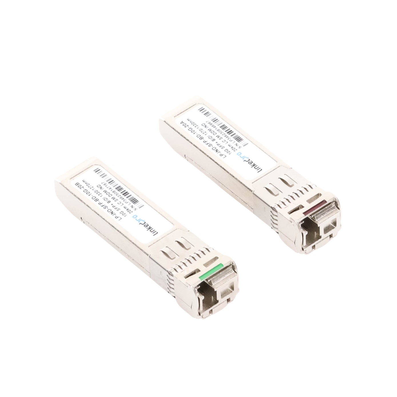 Transceptores Ópticos Industriales Bidireccionales SFP+ (Mini-Gbic) / Monomodo 1270 & 1330 nm / 10 Gbps / 10GBASE / Conector LC/UPC Simplex / DDM / Hasta 20 km / 2 Piezas - Imagen 4